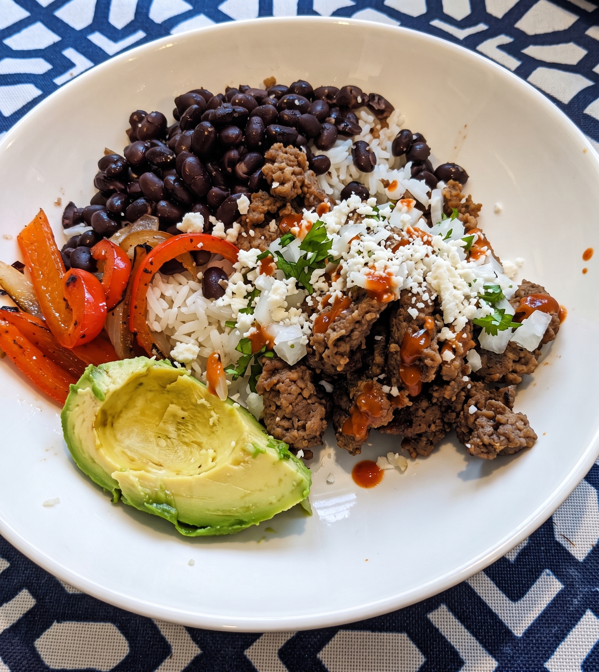 Flat-Top Griddle Taco Bowls with Charred Fajita Peppers and Onions