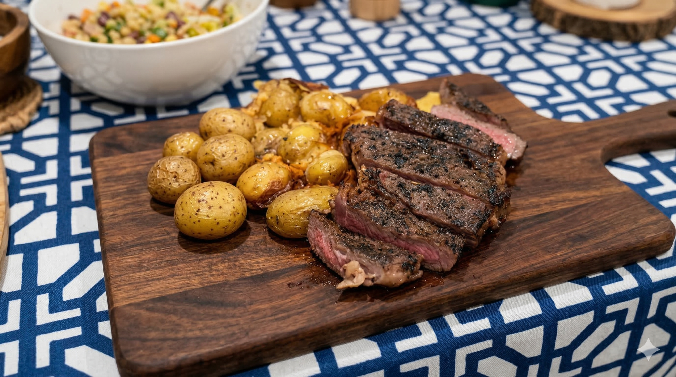 Reverse Seared Ribeyes and Sirloin Tips